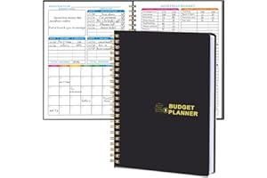 DAYVORAX Budget Planner - Monthly Bill Organizer with Expense Saving Debt Notebook to to Take Control of Your Money, Undated Financial Planner/Budget Book, Start Anytime, A5(8.6x5.9 inches),100gsm Paper