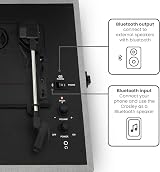 Crosley Voyager Portable Turntable Bluetooth 3-Speed Grey view 6