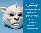 BOHS White Air Dry Clay Pro 3 lbs Modeling Squishy Arts Craft Kit view 6