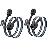 OIKWAN 2 Pack 12G Internal Mini SAS HD SFF-8643 to SFF-8643 Cable, 0.8-Meter(2.6ft)