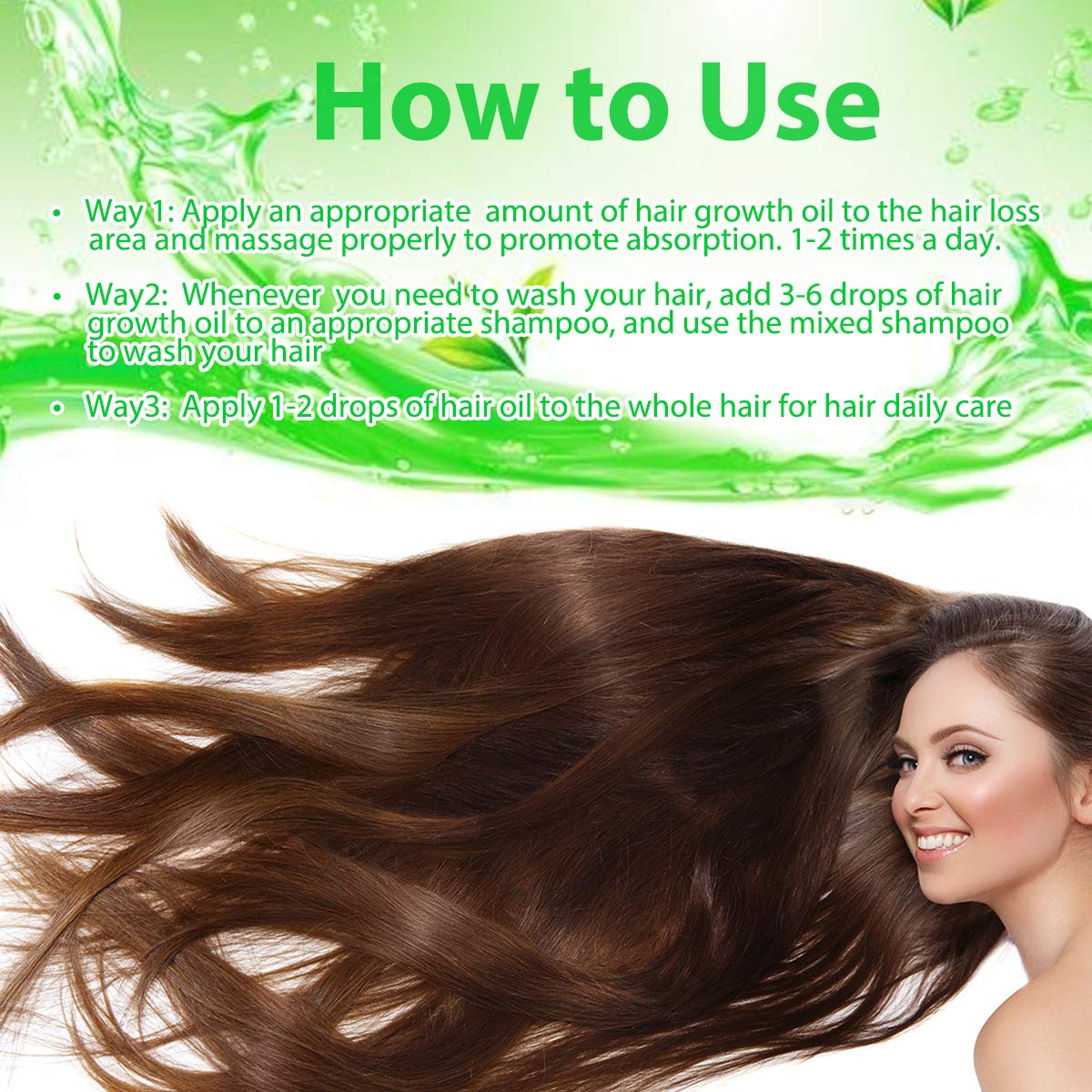 Healthy Hair Growth Essential Oil -Hair Serum Loss Treatment Thinning Therapy for Men Women Stronger Thicker Hair, Stimulate Hair Follicles to Stop Hair Loss, Regrow Hair, All Hair Type (50ml)