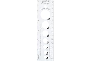 Quilled Creations Q310 Circle Size Ruler Quilling Tool, 6-Inch