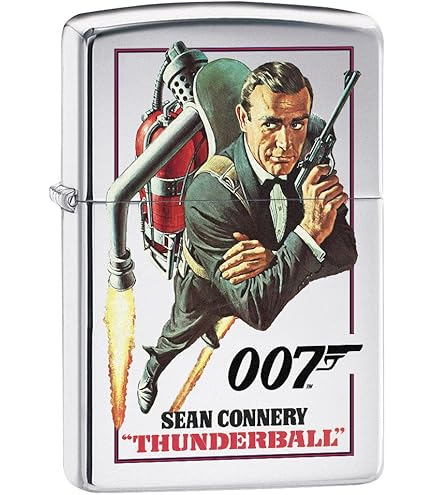 Zippo Manufacturing Company, Zippo 49033 James Bond 007 Antique Silver Plate Windproof Lighter, New in Box