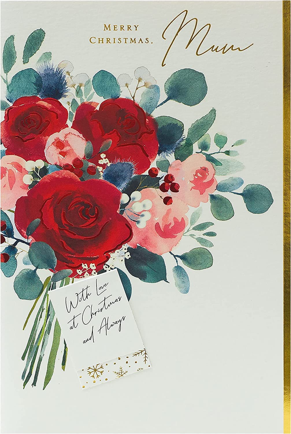 UK Greetings Christmas Card for Mum - Mum Christmas Card - with Love Christmas Card for Mum - Special Mum Christmas Card