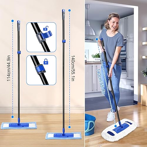NEWE 24" Commercial Dust Mop, Large Dry Dust Push Broom Indoor, Wide F - View #10