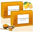 guluxly Lemon Turmeric Kojic Soap Fragrance, Honey Glow Lemon Turmeric Soap for Face and Body (2)