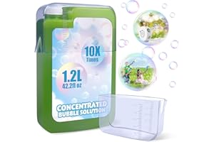 YEVOHADT Bubble Concentrated Solution for Bubble Machine,1.2 L/42.2 OZ Bubble Refill Solution for Kids for Bubble Gun,Bubble Solution Refill for Giant Bubble Wand, Bubble Gun Blower,Birthday Party Favors