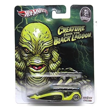 LOW FLOW * THE CREATURE FROM THE BLACK LAGOON / UNIVERSAL STUDIOS MONSTERS * Hot Wheels 2013 Pop Cul