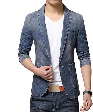 denim suit mens