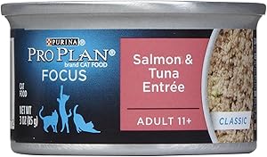 PURINA Pro Plan Focus Senior Cat 11+ Salmon and Tuna Entree Canned Cat Food