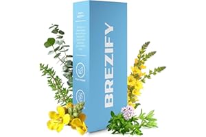 Brezify Aromatic Inhaler with Menthol, Thyme & Eucalyptus for Lung Detox – Herbal Diffuser Pen & Natural Smoking Alternative Clear Breathing & Relaxation| Quit Bad Habits Device | Up to 600 Uses