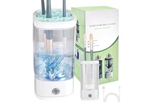 LOQOMI Electric Makeup Brush Cleaner, Efficient Makeup Brush Cleaner for Deep Cleaning, Automatic Spinning Cosmetic Brush Cleaner, Auto-Rotating Brush Cleaner for Any Makeup Brushes