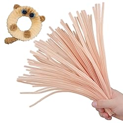 ESUOHYM 200 PCS Beige Colors Pipe Cleaners Craft
