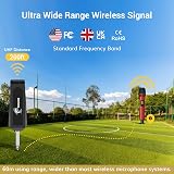 TONOR TW320 Wireless Microphone System UHF 2 Mics 5 Channel 200 ft 6.35mm view 3