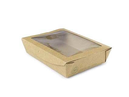 Vegware 01 vwsalad grande ventana caja de ensalada, 32 oz ...