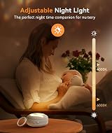 Dreamegg D11 White Noise Machine Night Light Portable Baby Sleep Aid view 5