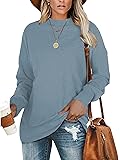 PLMOKEN Plus Size Sweatshirts For Women Casual Long