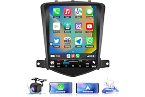 TOPWEB 5GWiFi Upgrade Car Stereo Radio for Chevrolet Chevy Cruze 2009-2015 2016 Limited - Wireless Carplay and Android Auto GPS Navigation - 4GB+32GB 10.4 inch Tesla Style Touchscreen Bluetooth RDS FM SWC