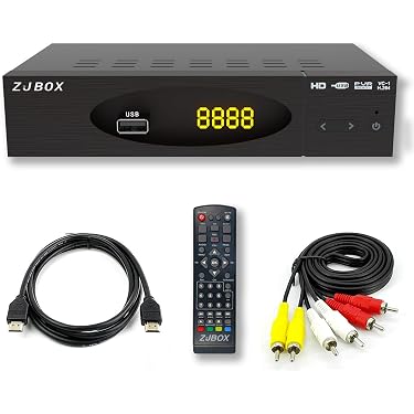 thumbnail interactive-video image 1 of OTA 1080p ATSC Digital Converter Box With Indoor HDTV Antenna - F01S, 30 Mile Range 1 of 3