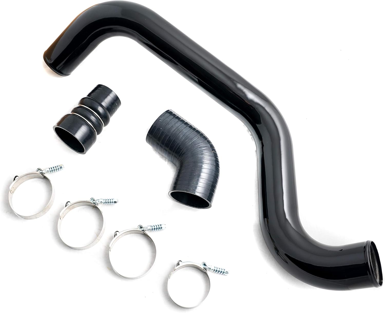 GXP Gloss Black Hot Side Intercooler Pipe & Boot Kit