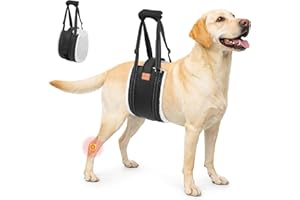 LOOBANI Dog Lift Harness for Back Legs, Portable Dog Sling for Large Dogs Hind Leg Support, Comfortable Leg Support Assistanc