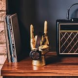 Luckies Gold Rock Hand Headphone Stand | Headset Holder | Mens Desk Accessory view 7