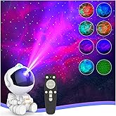 JIWYJOT Astronaut Galaxy Projector for Bedroom Decor, Birthday Gifts for Adults Teen Girl Gifts Ambient Lighting, Ceiling Space Star Night Light Projector for Kids Room Decor Aesthetic