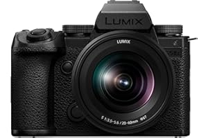 Panasonic LUMIX S5IIX Mirrorless Camera, 24.2MP Full Frame with Phase Hybrid AF, Unlimited 4:2:2 10-bit Recording, 5.8K Pro-Res, RAW Over HDMI, IP Streaming with 20-60mm F3.5-5.6 Lens - DC-S5M2XKK