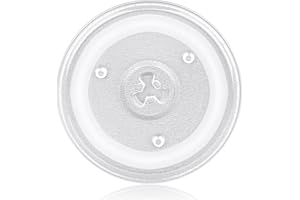 LASUROA 10.6in Microwave Glass Turntable, Microwave Glass Plate Tray Replacement Parts Compatible with Danby Panasonic Galanz Emerson Furrion Avanti Oster Hamilton Beach P90D23AL-R1/GE WB48X26755/WPW10551236