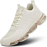 Mevlzz Womens Air Cushion Running Shoes Walking Jogging Fitness Gym Fashion Sneakers Lace Up Casual Comfortable Work Tennis Sport Athletic Trainers