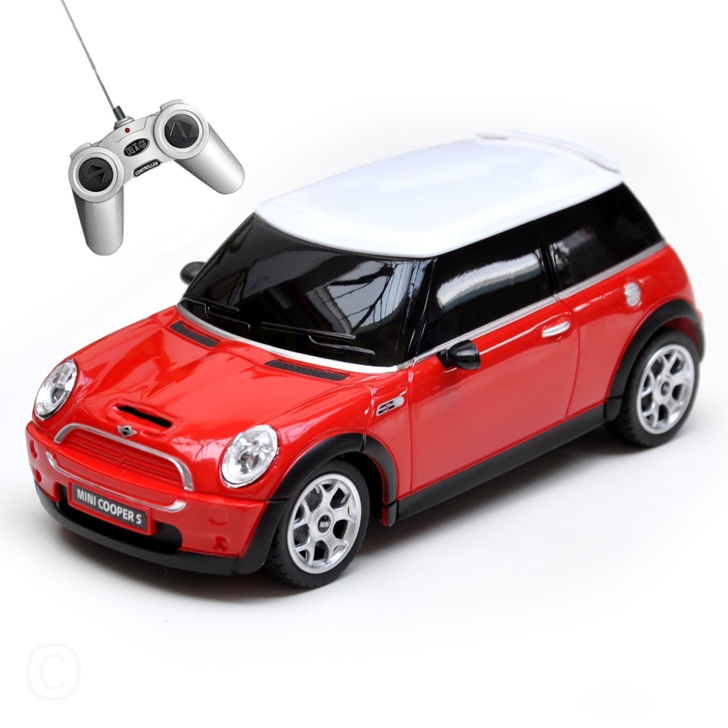 Unbekannt Rastar, red Mini Cooper S, radio controlled car, 1/24 by Rastar