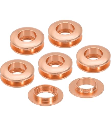 4 œillets En Laiton De 5mm (1/5 Pouce) - Surface Arquée, Couleur Noire - Neuf