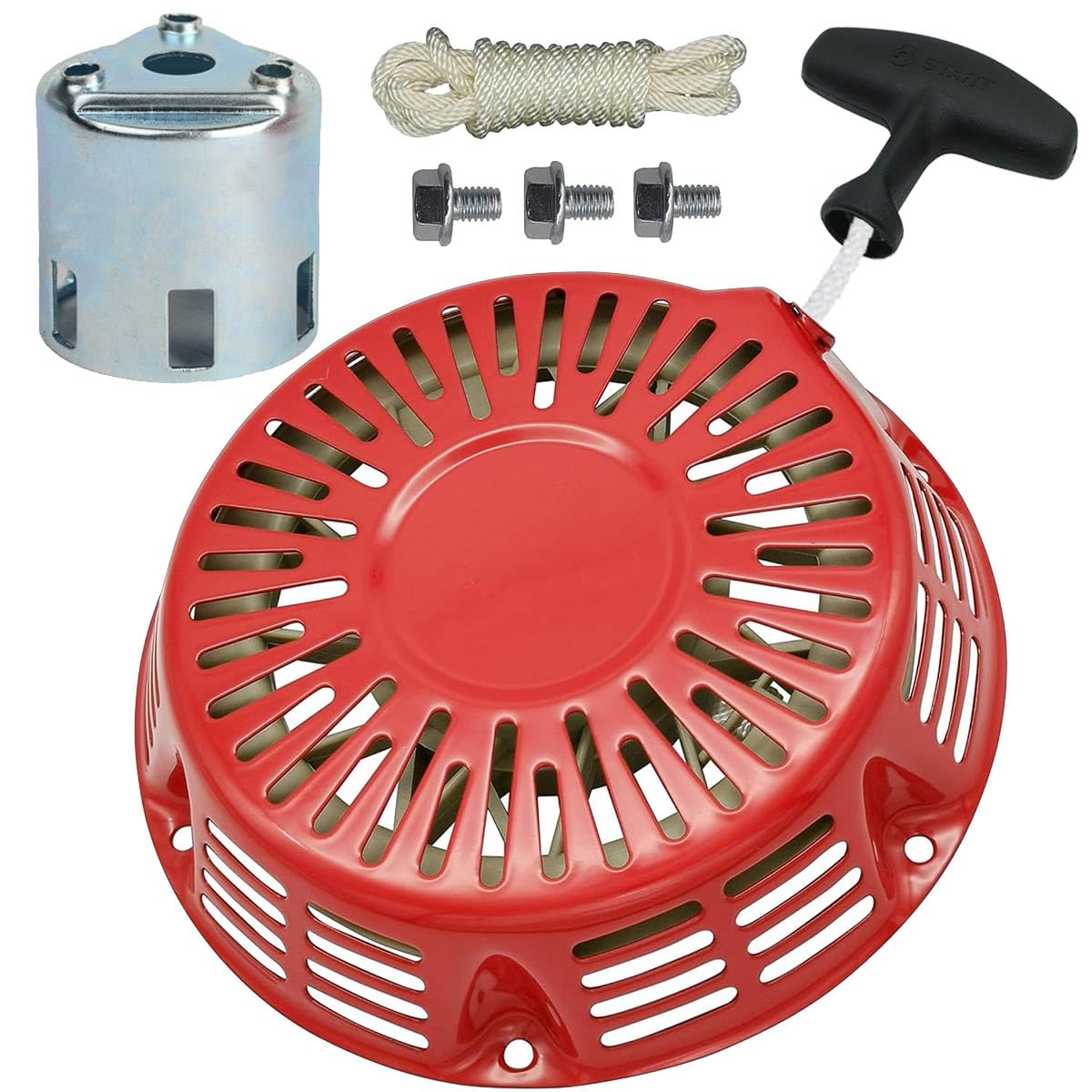 ZAMDOE GX340 GX390 Recoil Starter Pull Start Assembly for Honda GX610 GX620 11hp 13hp Generator Engine Lawn Mower Recoil Starter Replaces 28400-ZE3-W01ZA 28400-ZE3- W02ZP 28400-ZE3-W01ZP