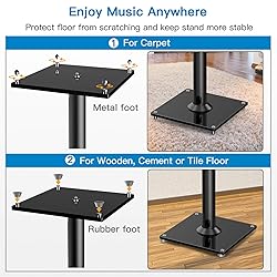 PERLESMITH Universal Floor Speaker Stands 26 Inch