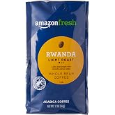 Amazon Fresh, Rwanda Whole Bean Coffee, Light Roast, 12 Ounce