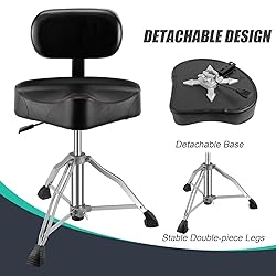 TENTOTEN Drum Throne with Backrest Drum