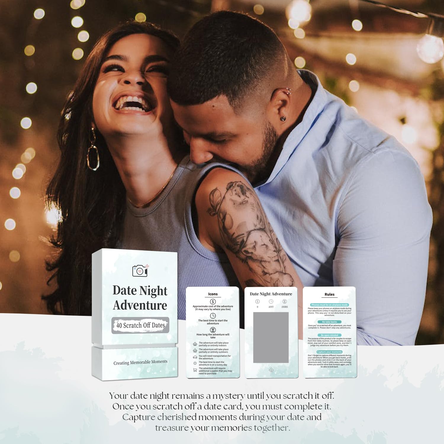 40 Date Ideas Card Game