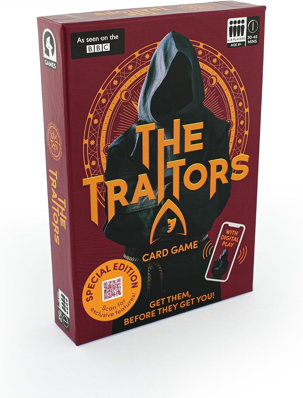 Ginger Fox The Traitors Card Game Official BBC Show Party Game 4–8 Players