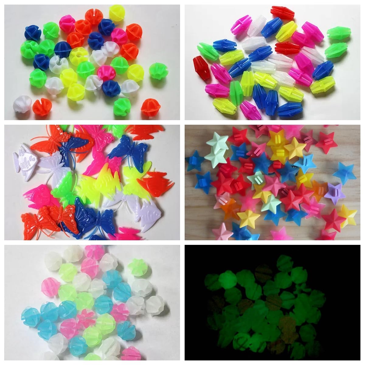 Photo 1 of 3Packs of JACCOS 170 Pcs Colorful Bicycle Spoke Beads Bike Spoke Decorations Bicycle Accessories Clip on Plastic Beads