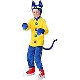Pete the Cat Kids Cat Costume Unisex, Cute Blue Animal Halloween Outfit