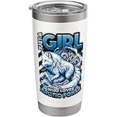 Just A Girl Who Loves Arctic Foxes Stainless Steel Insulated Tumbler