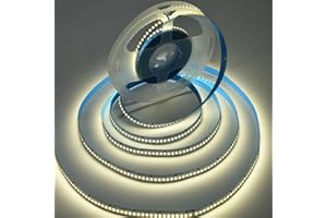 SUYOOULIN LED Strip Lights, 9000LM AC110V/120V 16.4ft/5m SMD 2835 600 LEDs Light Strips, High Voltage Flexible Non-Waterproof LED Ribbon for Christmas Home Kitchen Indoor Decor(Natural White 4500K)