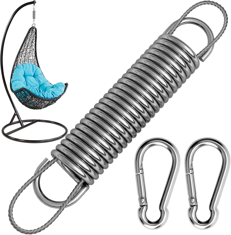 Morzejar Hanging Chair Spring Suspension Kit 304 Stainless Steel 150 kg