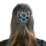 TIMESETL Wooden Hair Comb Clips 6pc Magic Beads Stretchy Women Girls view 5
