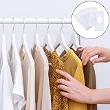 jeufun 8 Pack White Rectangular Closet Size Dividers Writable Reusable view 5