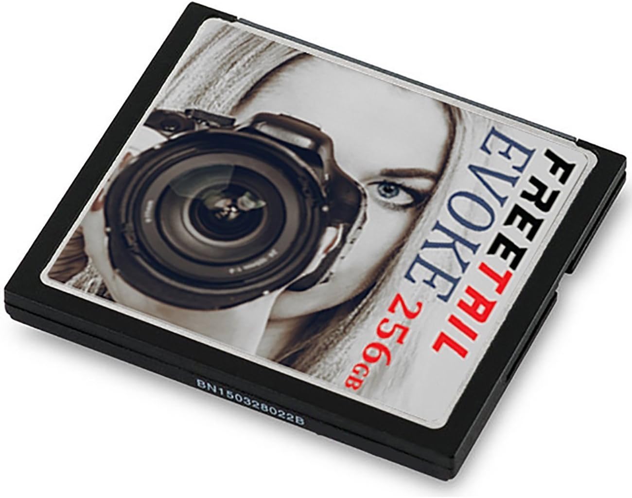 FreeTail Evoke 256GB 800x CompactFlash Card – (Up to 160MB/s Read, Up to 85 MB/s Write) - VPG-20 UDMA 7 CF Card – FTCF256A08 – Ideal for Professional Photographers & DSLRs