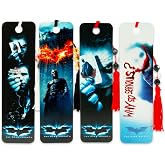 Batman Bookmark Set - Bundle of 4 Dark Knight Bookmarks Featuring Batman and Joker | Dark Knight Party Supplies for Boys Girls Kids Men Women