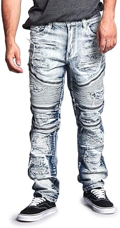 biker knee jeans