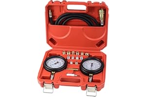 DKWOESHG Master Engine and Transmission Oil Pressure Test Set – High and Low Pressure Gauges for Testing Transmission and Engine Pressure