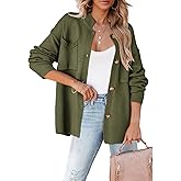 Dokotoo Cardigan Sweaters for Women Casual Open Front Long Sleeve Button Down Knit Outwear Stand Collar Fall Fashion 2024